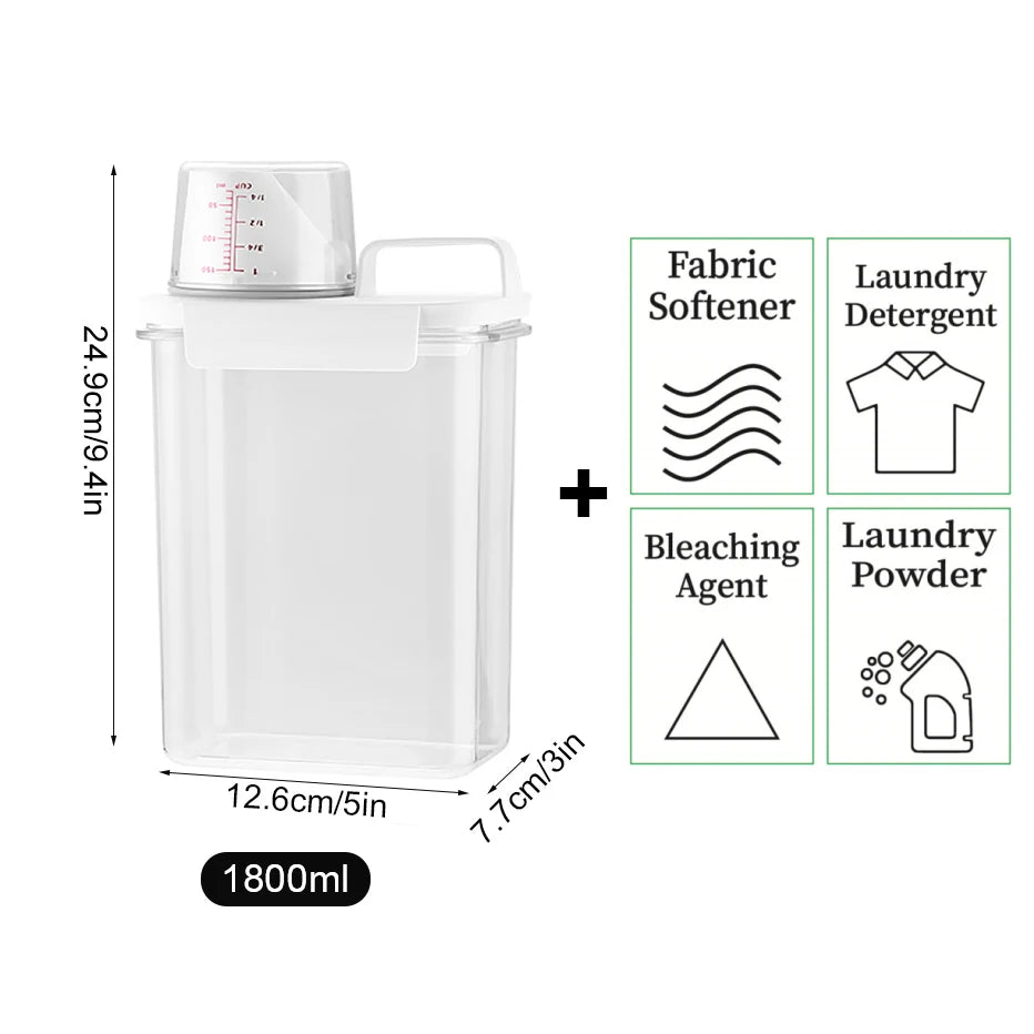Casss Airtight Refillable Laundry Detergent Dispenser