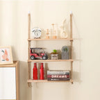 Casssa Wooden Floating Rope Shelves