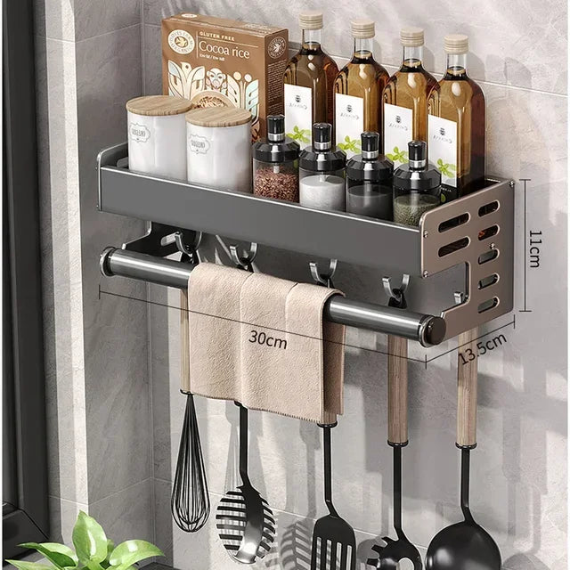 Casssa™ Wall-Mounted Kitchen Condiment Rack