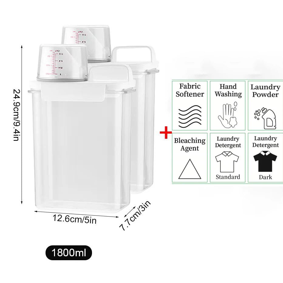 Casss Airtight Refillable Laundry Detergent Dispenser