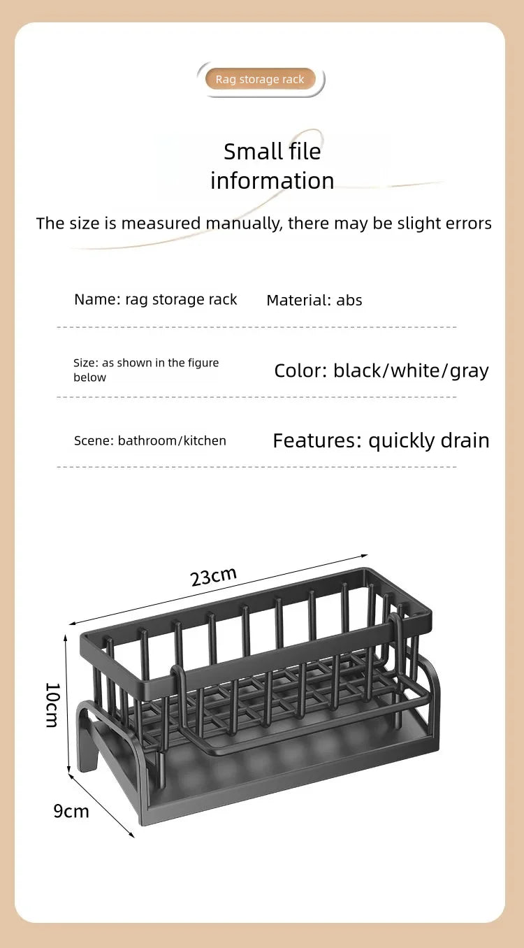 Casssa Kitchen Spice Storage Shelf with Drainage