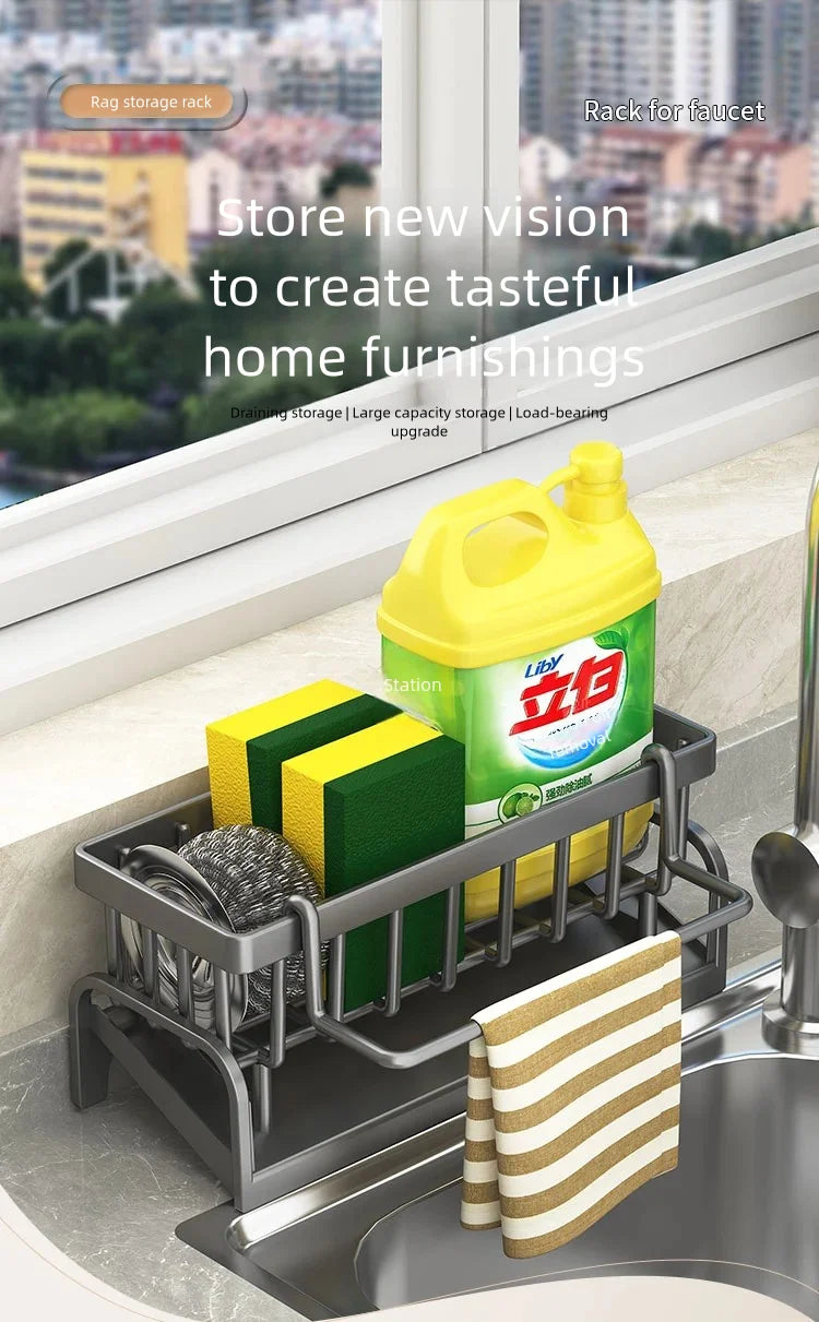 Casssa Kitchen Spice Storage Shelf with Drainage