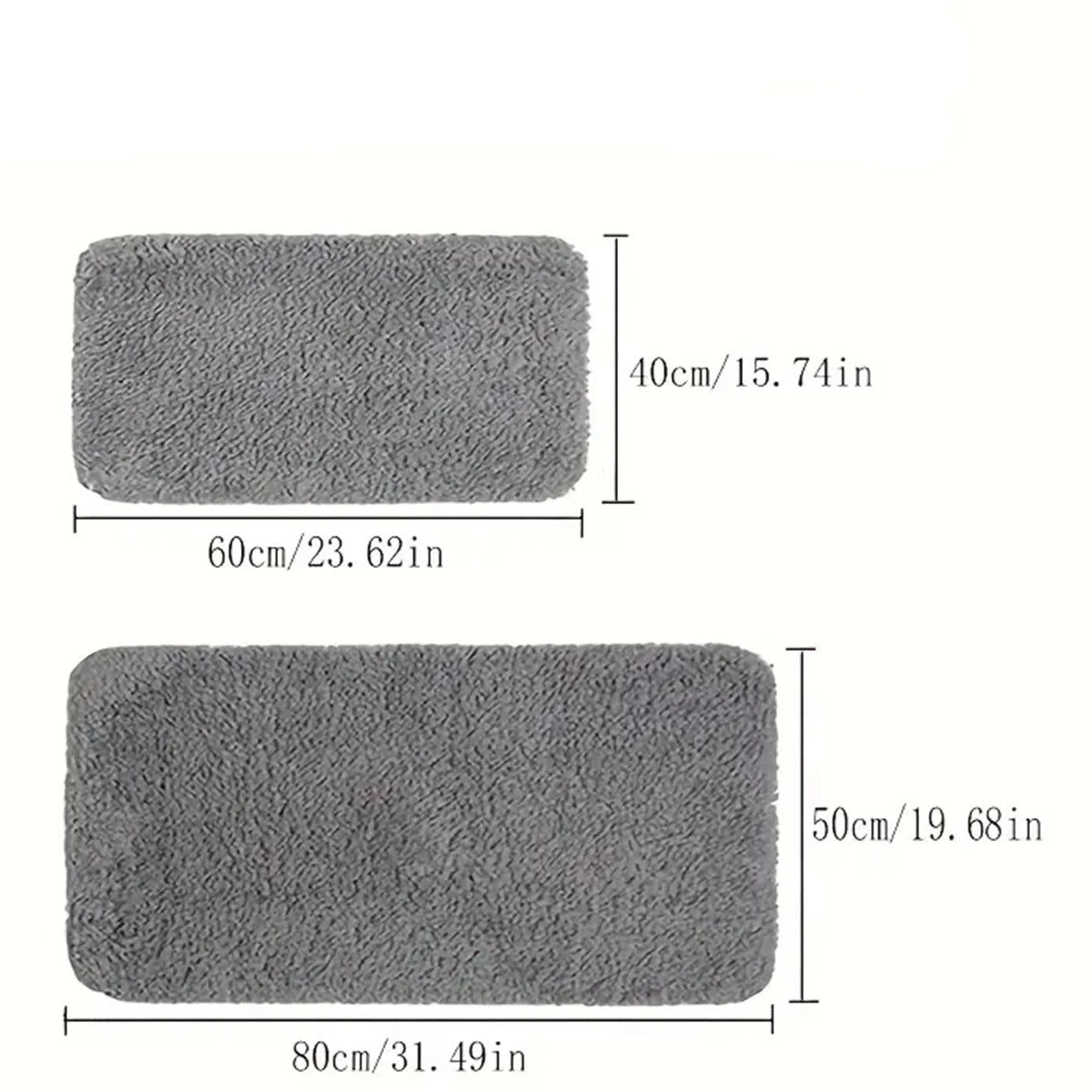 Casssa Water Absorption Anti-Slip Bathroom Mat