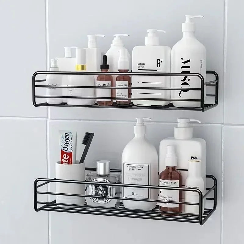 Casssa Floating Wall Shelf Metal Organizer