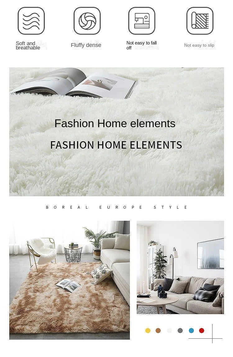 CASSSA™ Tie-Dye Plush Carpet