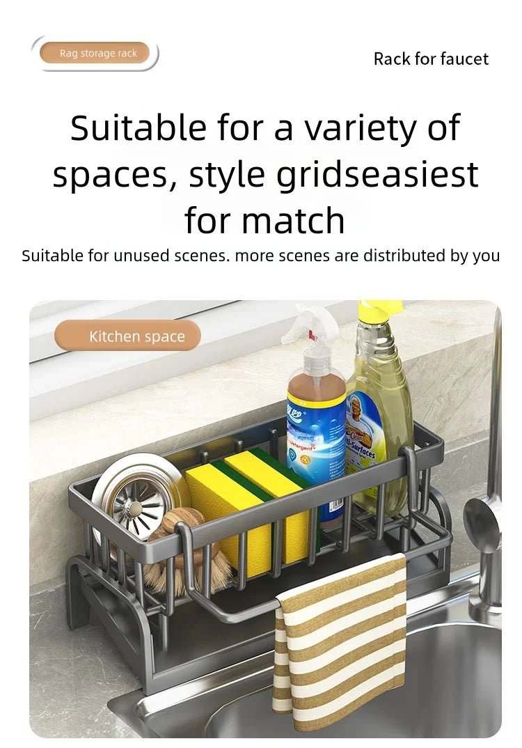 Casssa Kitchen Spice Storage Shelf with Drainage