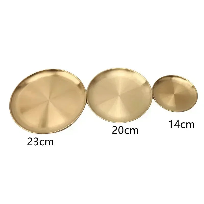 Casssa™ Gold Stainless Steel Plates