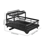 Casssa Adjustable Dish Drying Rack & Drainboard Organizer