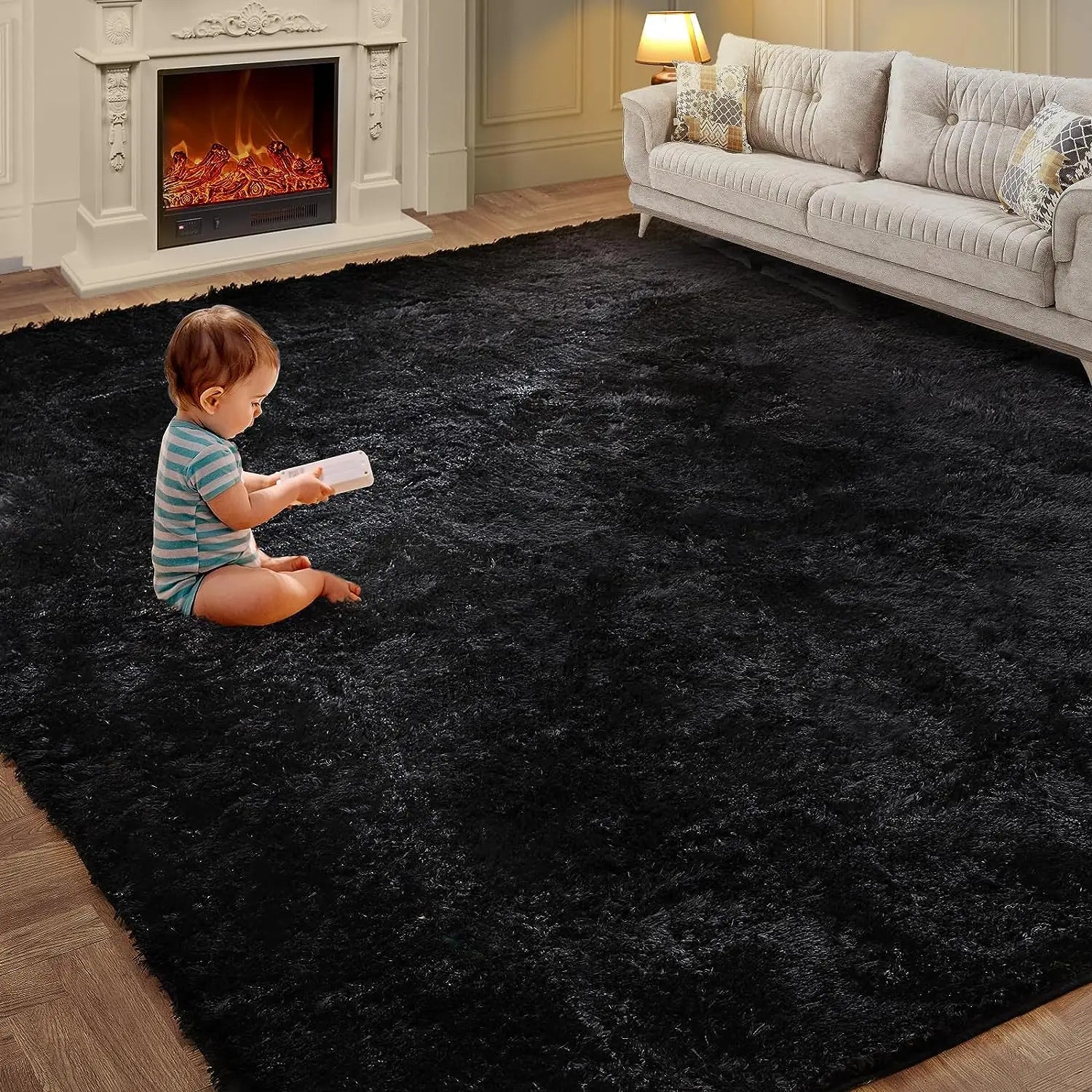 CASSSA™ Tie-Dye Plush Carpet