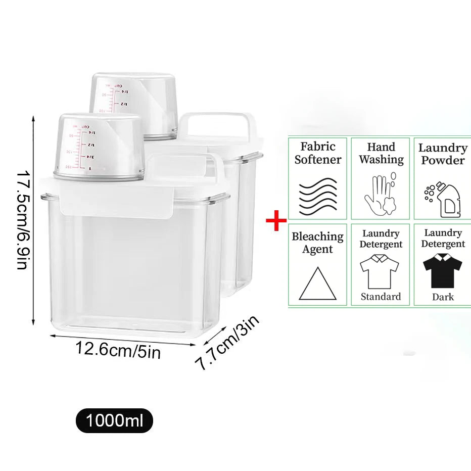 Casss Airtight Refillable Laundry Detergent Dispenser