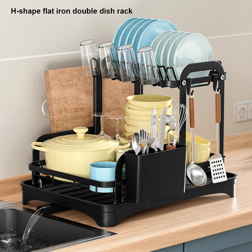 Casssa™ 2-Tier Dish Drying Rack