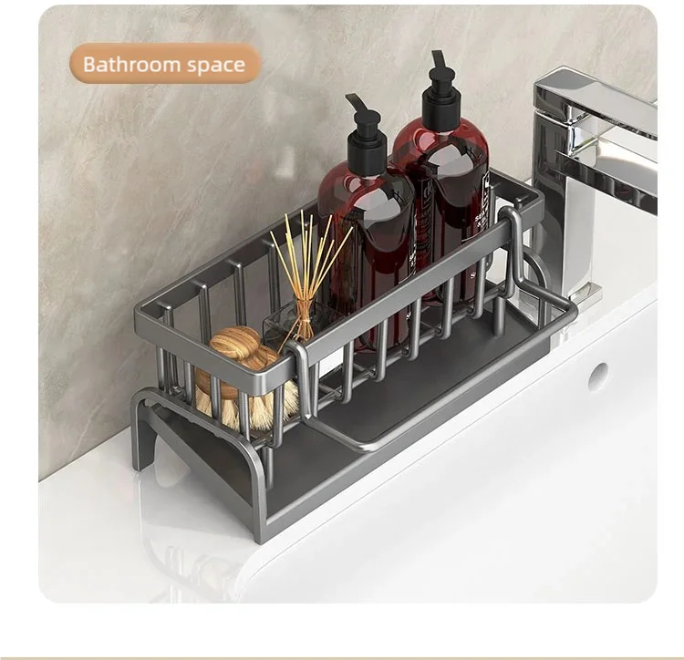 Casssa Kitchen Spice Storage Shelf with Drainage
