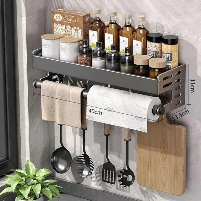 Casssa™ Wall-Mounted Kitchen Condiment Rack
