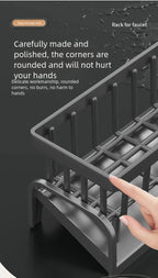 Casssa Kitchen Spice Storage Shelf with Drainage