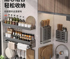 Casssa™ Wall-Mounted Kitchen Condiment Rack