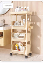 Casssa Multi-Layer Trolley Bookshelf & Storage Cabinet