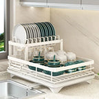 Casssa Adjustable Dish Drying Rack & Drainboard Organizer