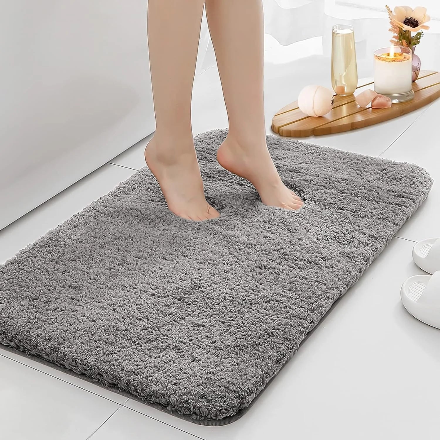 Casssa Water Absorption Anti-Slip Bathroom Mat