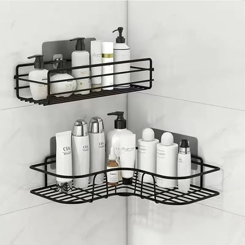 Casssa Floating Wall Shelf Metal Organizer