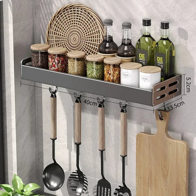 Casssa™ Wall-Mounted Kitchen Condiment Rack