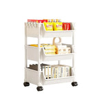 Casssa Multi-Layer Trolley Bookshelf & Storage Cabinet