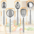 Casssa™ 5-Piece Stainless Steel Cooking Utensils Set