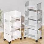 Casssa Multi-Layer Trolley Bookshelf & Storage Cabinet