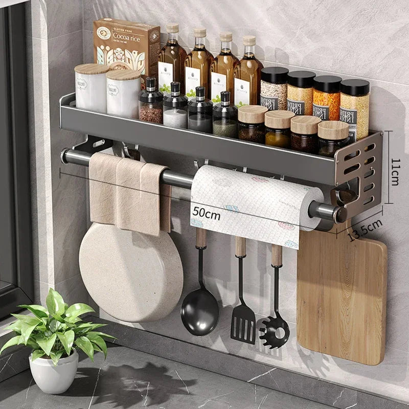 Casssa™ Wall-Mounted Kitchen Condiment Rack