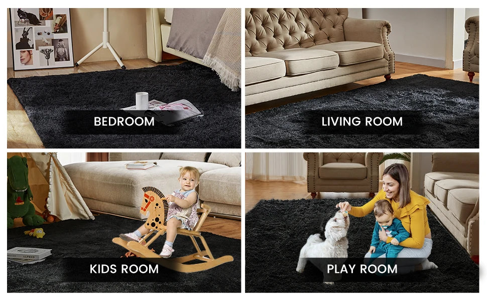 CASSSA™ Tie-Dye Plush Carpet