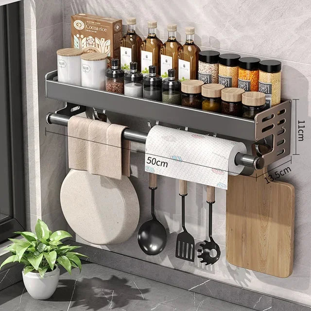 Casssa™ Wall-Mounted Kitchen Condiment Rack